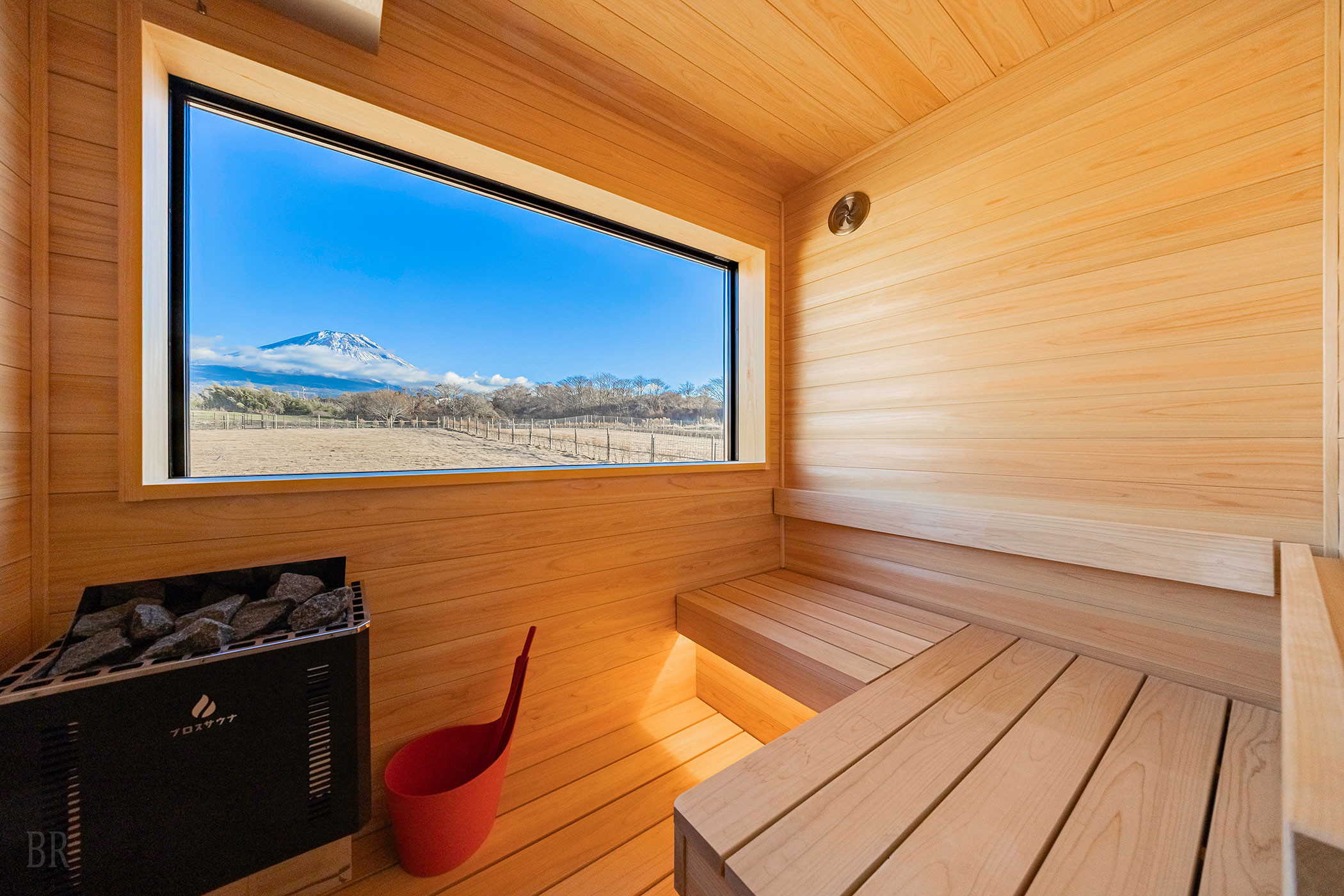 Guest room bath and sauna